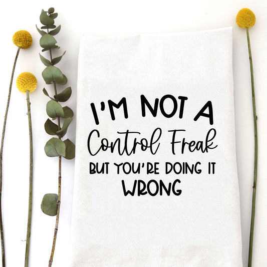 CONTROL FREAK - TEA TOWEL