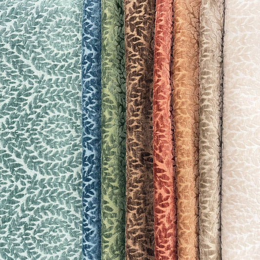 DIXIE - BOTANICAL CHENILLE JACQUARD UPHOLSTERY FABRIC BY THE YARD