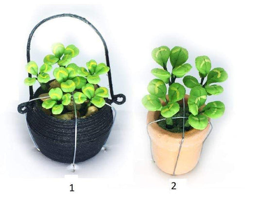 Dollhouse Miniature Artificial Clover Plant