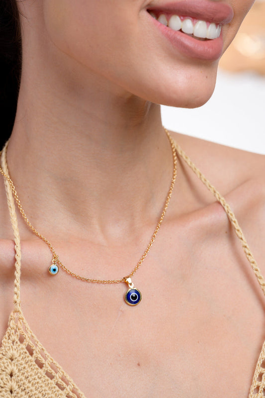 Evil Eye Glass Bead Necklace