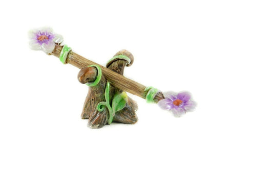 Fairy Garden Spring Seesaw, Pink Flower Seesaw