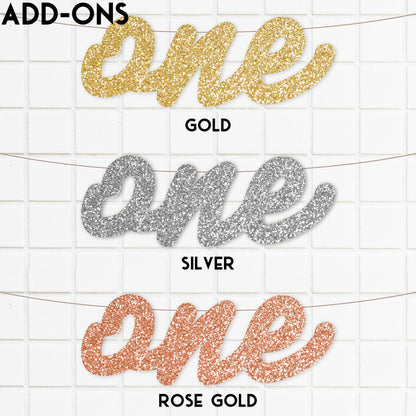 Gold Rainbow High Chair Garland