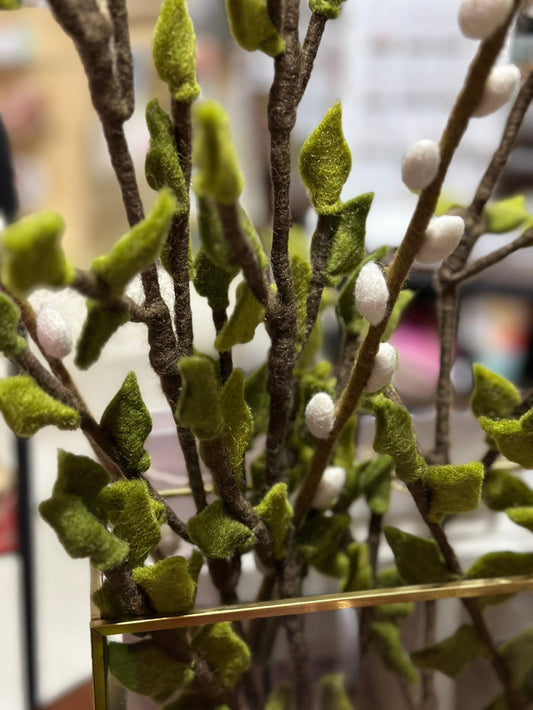 Green Leaf Felt Branch Talla Imports Home & Garden