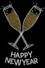 Happy New Year Champagne Glasses
