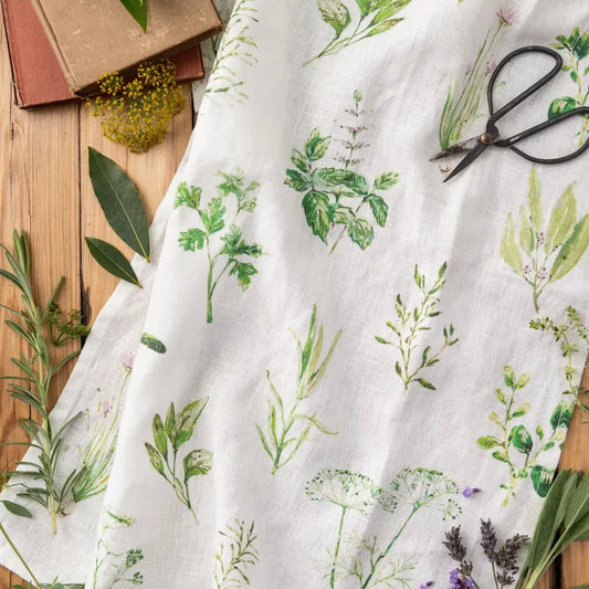 Herbs Linen Kitchen Towel