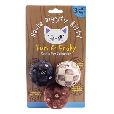 Kitty  Vuiton  Balls  Checker  Organic  Catnip  Toys