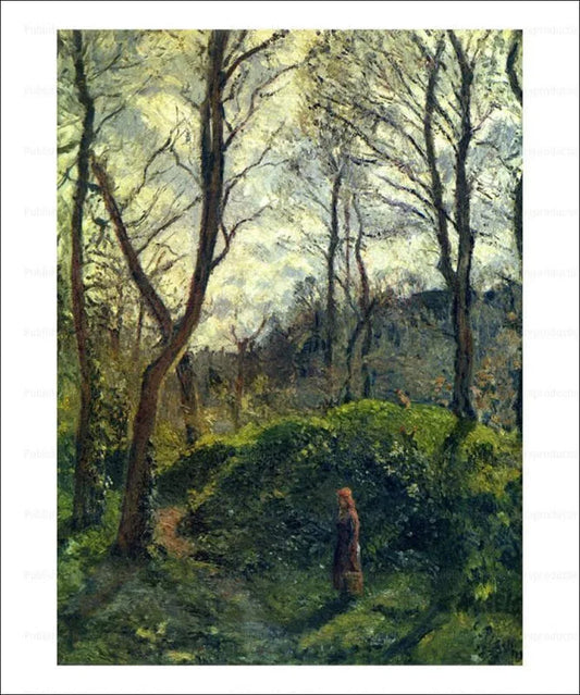 Landscape with big green trees