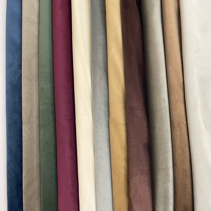 LIBERTY - ULTRA PLUSH PLAIN VELVET UPHOLSTERY FABRIC BY THE YARD