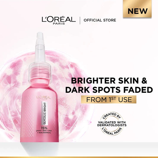 Loreal Paris Glycolic-Bright Anti-Dark Spot Exfoliant Peel -25ml