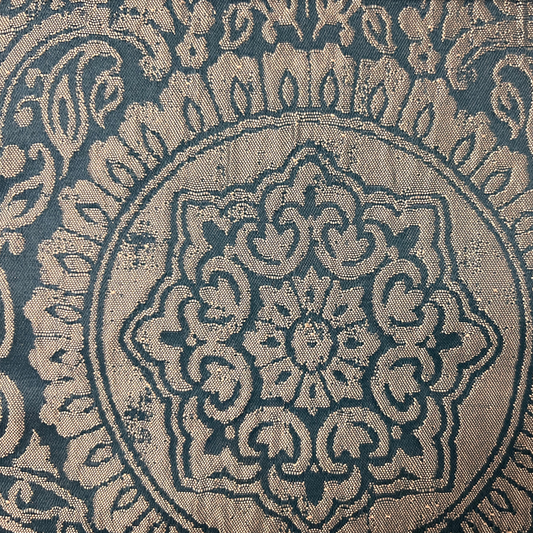 MADELINE- 110" JACQUARD MEDALLION DRAPERY & WINDOW CURTAIN
