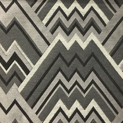 Mesa - Mixed Construction Geometric Pattern Cotton Blend Upholstery Fabric by the Yard - Available in 8 Colors - Driftwood - Top Fabric - 7