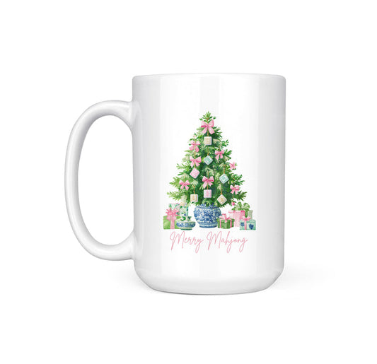 MERRY MAHJ BOW TREE - MUG