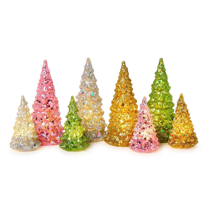 Mini Glitter LED Trees Two’s Company Nativity