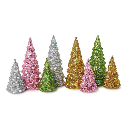 Mini Glitter LED Trees Two’s Company Nativity