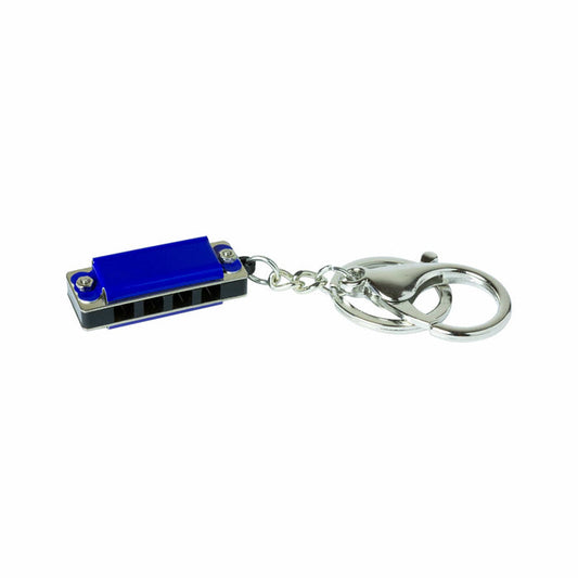 Mini Harmonica Keyring House of Marbles Blue