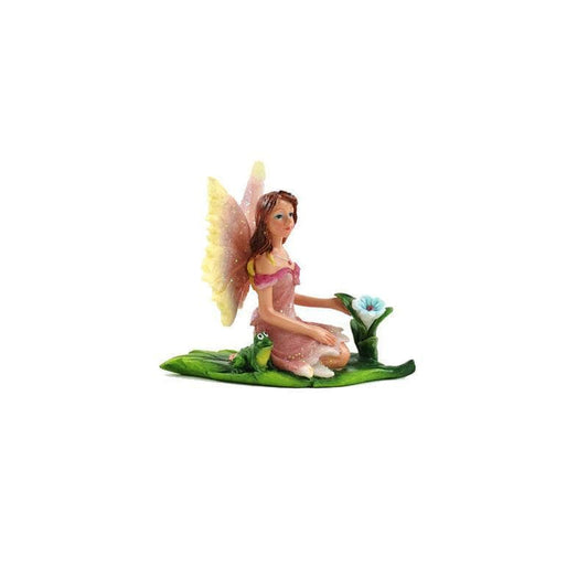 Pink Sun Kissed Fairy on Leaf