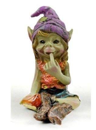 Pixie Holding an Orange Gem