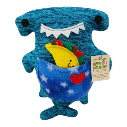 Plush - Happy Hammerhead Shark (Taco) by The Happy Groundhog Studio