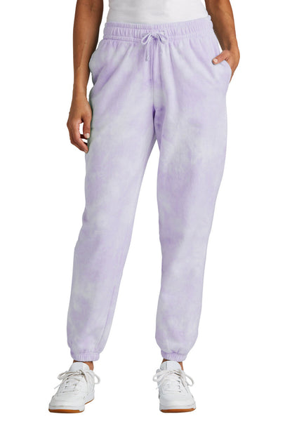 Port & Co™ Women's Beach Wash® Cloud Tie-Dye Sweatpant LPC140P