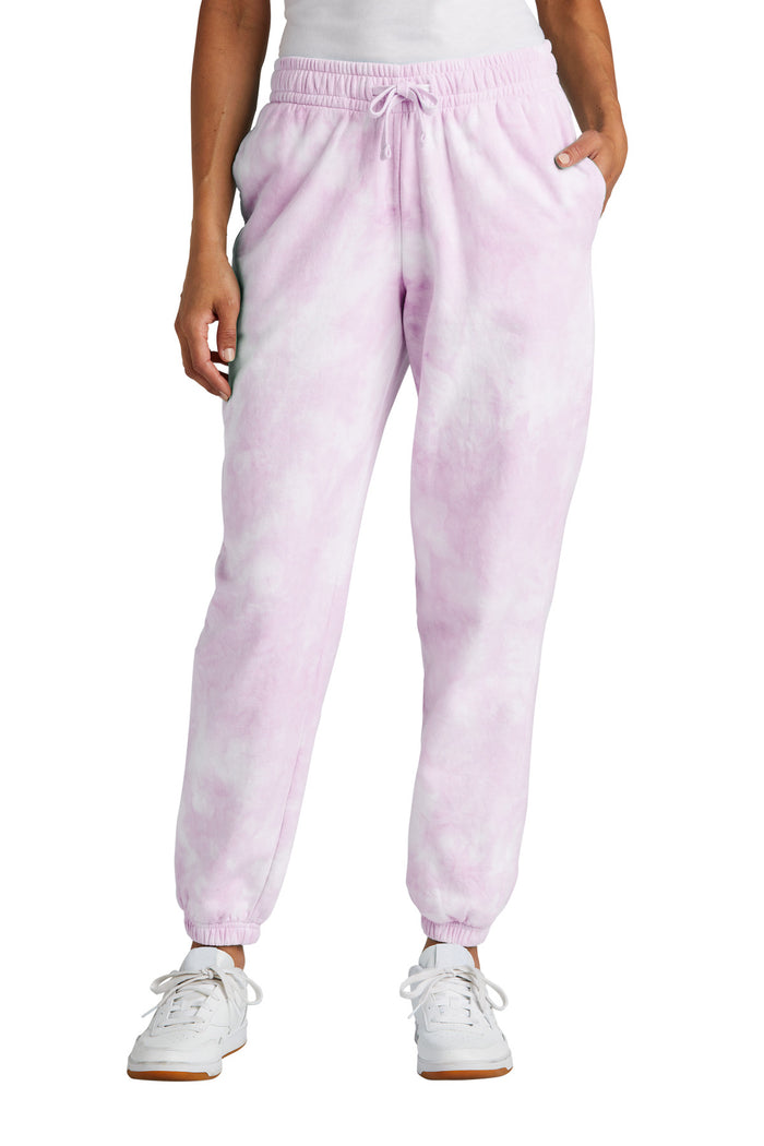 Port & Co™ Women's Beach Wash® Cloud Tie-Dye Sweatpant LPC140P