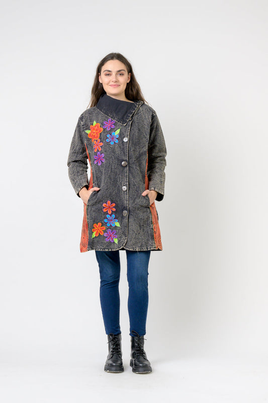 Rhea Double Breasted Cotton Jacket