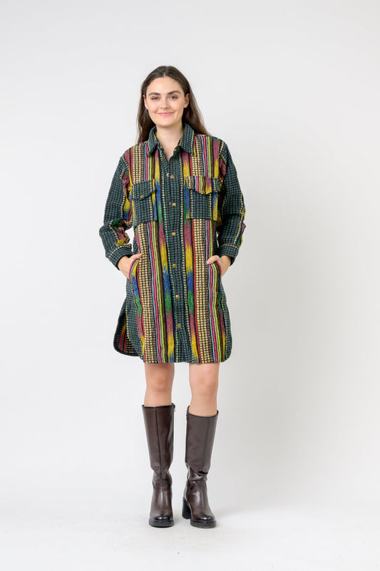 Rhea Fashion Print Cotton Long Shirt (Assorted)