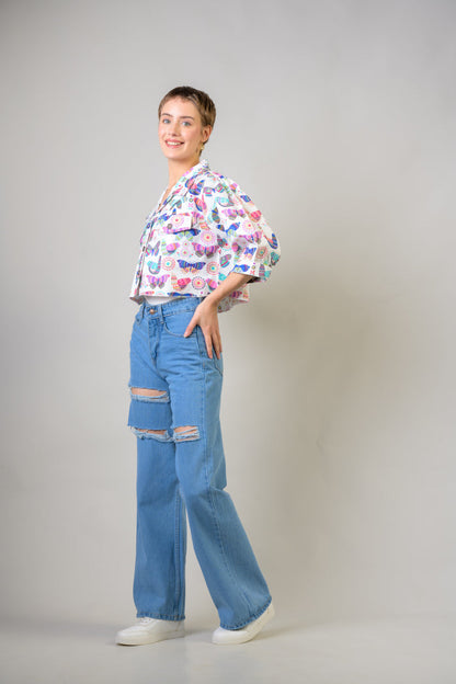 Rhea Jacquard Short Jacket