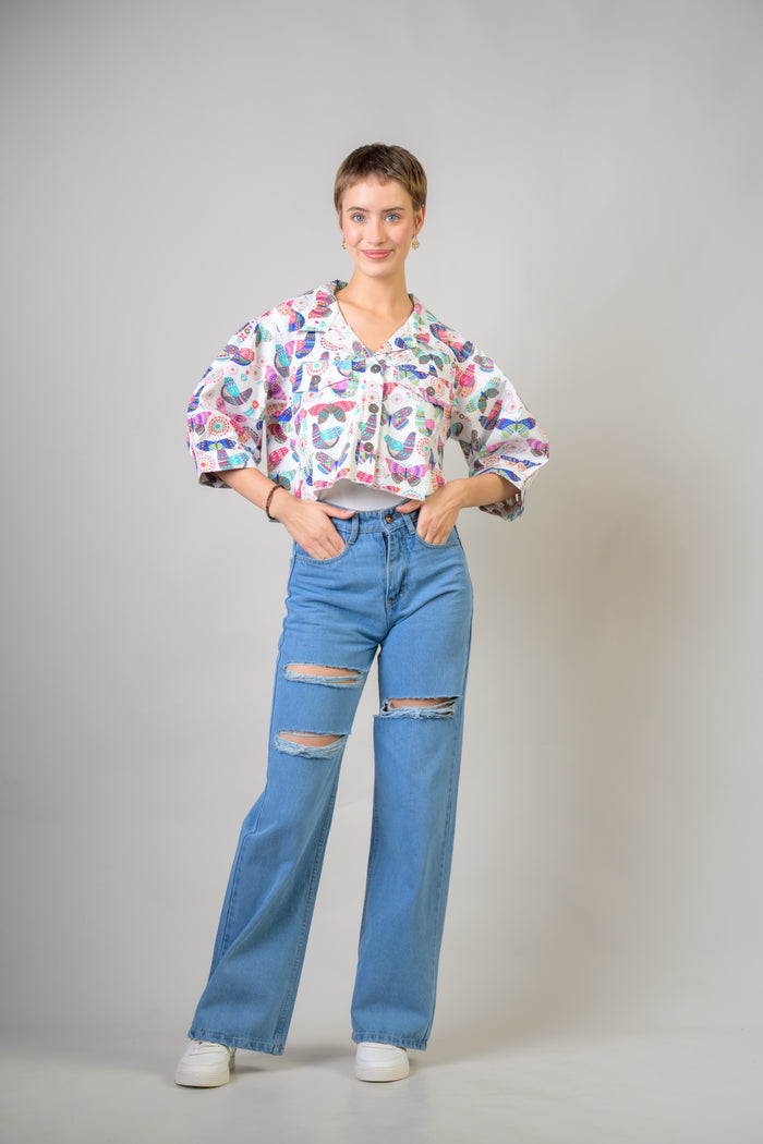 Rhea Jacquard Short Jacket