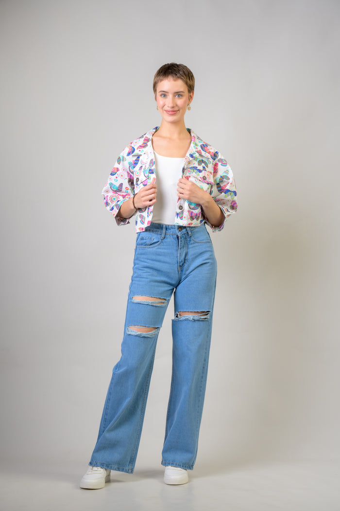 Rhea Jacquard Short Jacket