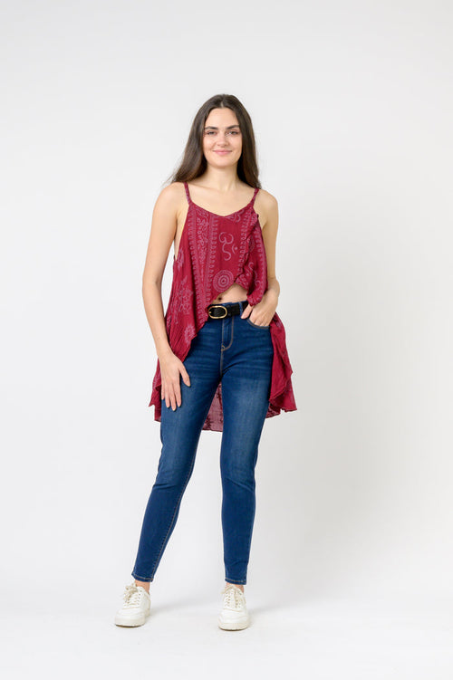 Rhea Om Print Tank Top
