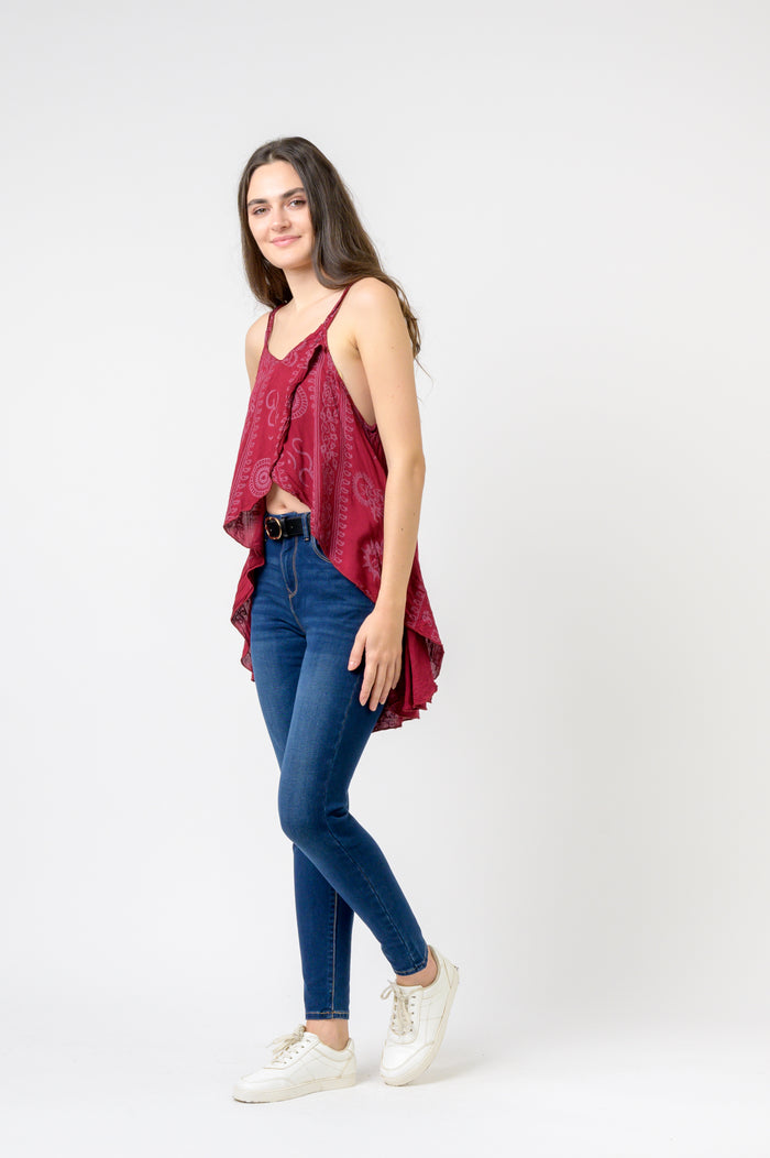 Rhea Om Print Tank Top