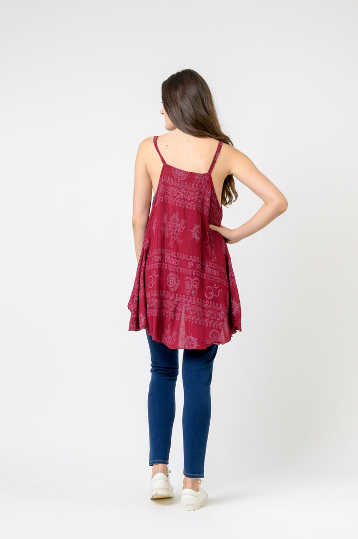 Rhea Om Print Tank Top
