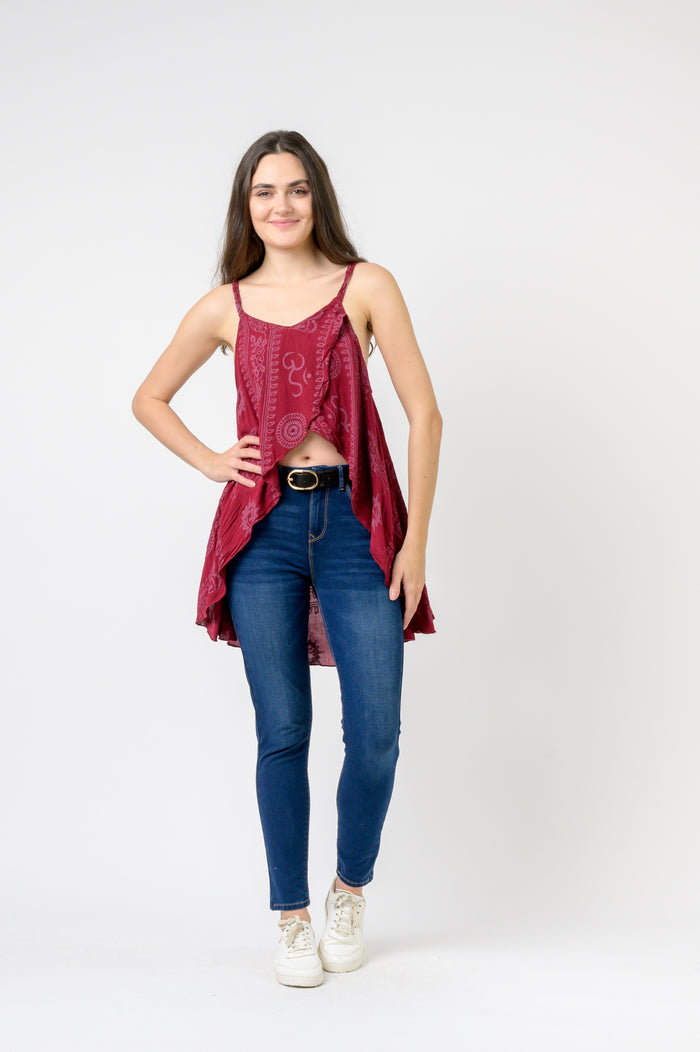 Rhea Om Print Tank Top