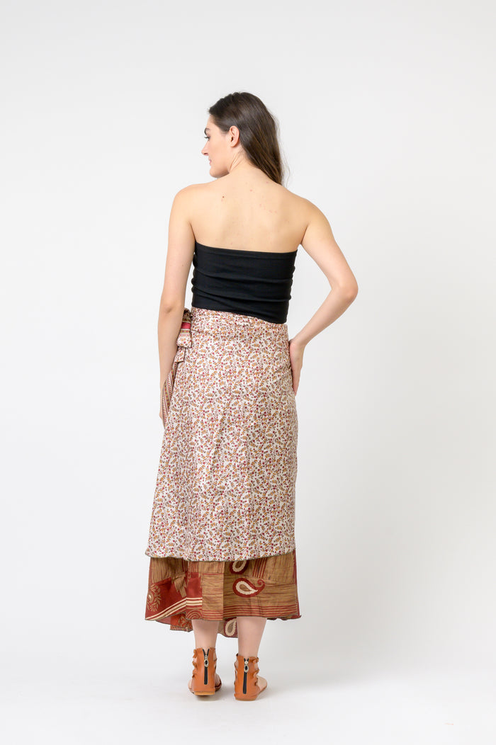 Rhea Printed Wrap Skirt (Assorted)
