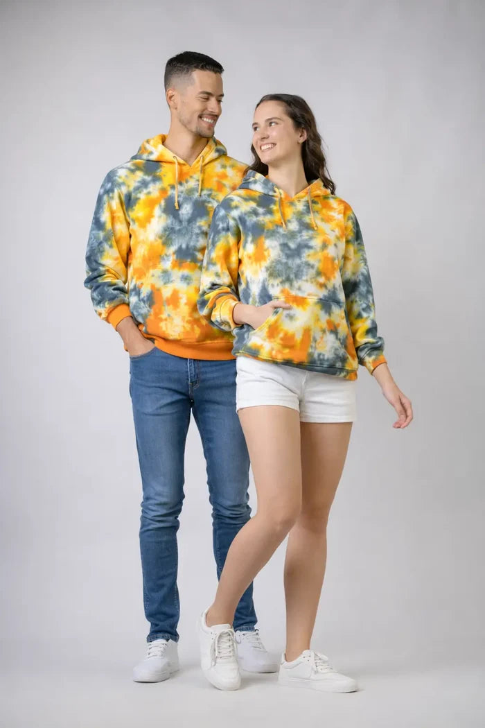 Rhea Swatches Cotton Tie-Dye Hoodie