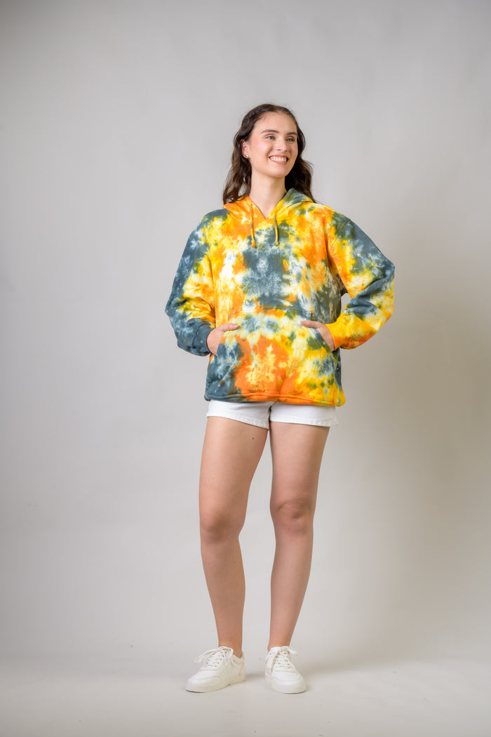 Rhea Swatches Cotton Tie-Dye Hoodie