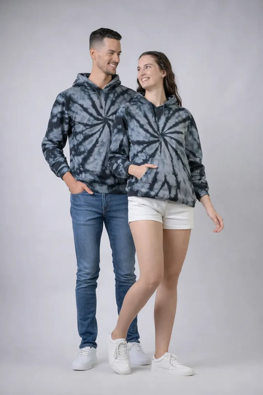 Rhea Trippy Cotton Tie-Dye Hoodie