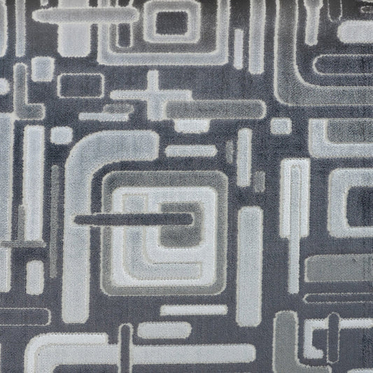 RIGHT ANGLE - MULTI-PURPOSE CUT VELVET UPHOLSTERY FABRIC BY THE YARD