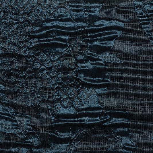 RITZ - 110" ORGANZA STYLISH CRUSHED  DRAPERY & WINDOW CURTAIN