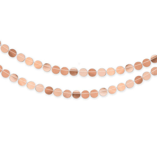 Rose Gold Circle Garland