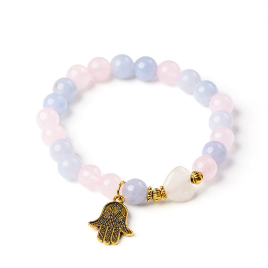Rose Quartz & Aquamarine Bracelet