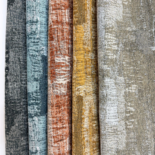 SASHIKO - LANDSCAPE CONTEMPORARY JACQUARD UPHOLSTERY FABRIC BY THE YARD