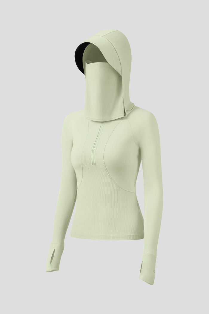 beneunder women's sun protection bra-in swimsuits #color_light gray green