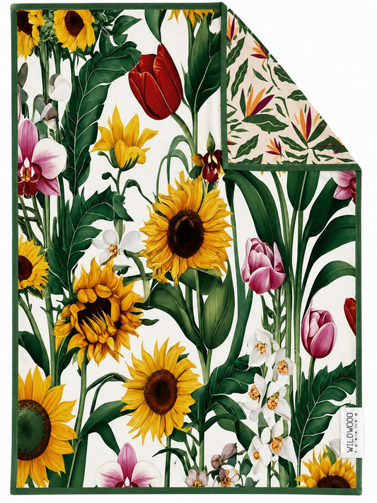 SUNFLOWER OASIS MICROFIBER - HAND TOWEL