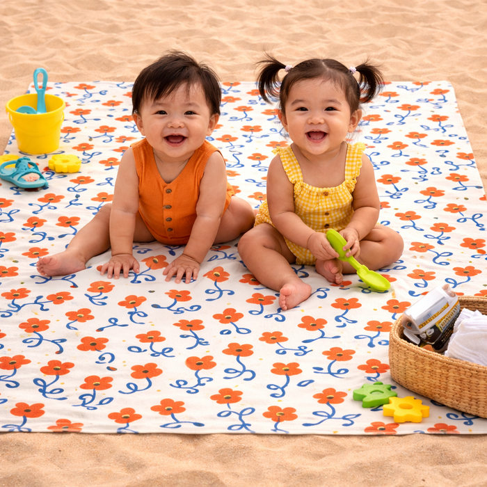 TANGERINE FLOW - BEACH BLANKET