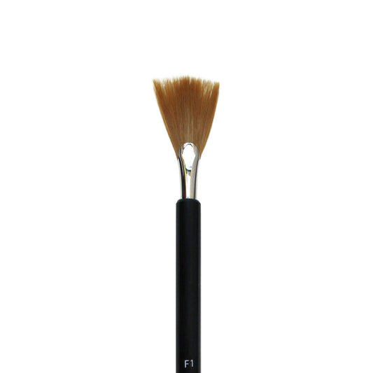 Yasutomo - Fusion Brush - Fanned Small 3/4" x 1". Brush head: 3/4" wide x 1" long. Available at Embellish Away located in Bowmanville Ontario Canada.